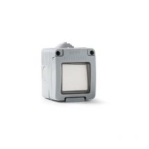 Famatel - conmutador superficie estanco c/luz IP55 - 10 amp