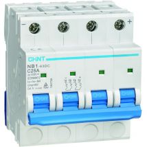 Interruptores automáticos DC para instalaciones fotovoltaicas - CHINT Opciones: 4P 16A 1000VDC 6kA