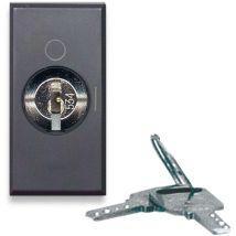 Interruttore A Chi Ave Tekla S44 Colore Grigio 2p 10ax 250v Finitura Opaca 1 Modulo Ave 445071