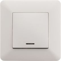 Pulsante Da Incasso Artezo Bianco Con Indicatore Luminoso Zenitech