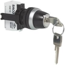 BAL21LA00G L21LA00G Interruttore a chiave Anello frontale in plastica, cromato 1 x 45 ° 1 pz. - Baco