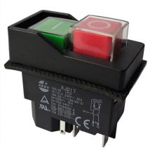 Interruttore a pulsante elettromagnetico a 5 pin KJD17 220V per attrezzi da giardino loy