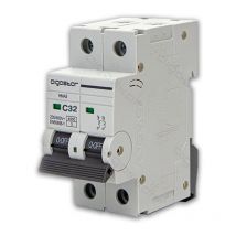 Interruttore magnetotermico 2P 32A curva c protezione sovraccarico
