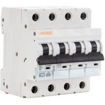 Interruttore Magnetotermico Residenziale 4P 6kA 10-63A Curva c Maxge 20 a