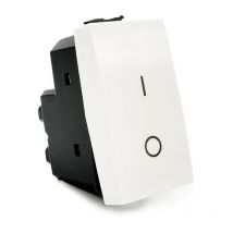 Interruttore bipolare compatibile con matix pulsante luce 16a 250v bianco