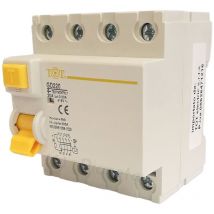 Mapam - interruttore magnetotermico differenziale 50A per barra din 4 moduli 4P 220V-415VAC 30mA 6KA