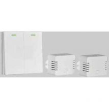 Interruttore luci wireless 2 Tasti