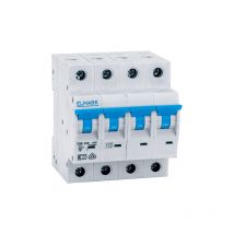 Interruttore magnetotermico automatico 4P 6kA curva c per quadro elettrico su guida din C64N 25A