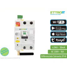 Magnetotermico differenziale salvavita din smart wifi tuya riarmo tramite app