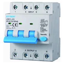 Rcbo Interruttore Magnetotermico Differenziale Tipo A Curva C 3p+n 4m 6000a 300ma C32a Ac 400v Ip20 Iec61009-1 - Ettroit