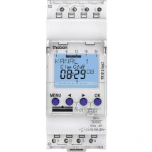 6120130 Temporizzatore digitale Settimanale 2600 w IP20 Display illuminato, Riserva di carica, Cambio automatico - Theben