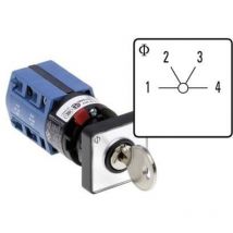 Kraus & Naimer CG4.A231.FS2.DE21 Interruttore rotativo 10 A 2 x 60 ° Grigio, Nero 1 pz.