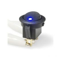 Trigano - Interruttore tondo da pannello con led di colore