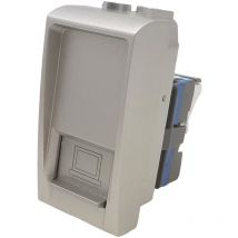 Interruttori prese pulsanti frutti compatibili Bticino Living light Tech international e air grigio argento silver Presa Rete EW49790