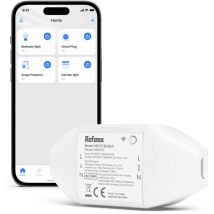 Interruttore Intelligente WiFi diy Lampadine Interruttore 1 Gang Relè Switch, Compatibile con Alexa, Google Home, Controllo Remoto, Timer e