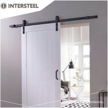 Schiebetürsystem 200 cm Basic 290 mm Schwarz - Intersteel