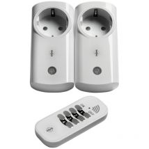 Intertechno Funk-steckdosen It2p-2300 Mit Handsender Smart Home 2er Set