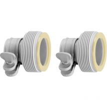 Adaptateurs b 2 pcs pour tuyaux 32 mm à 38 mm intex