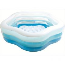 Intex Aufblasbarer Pool Blumenform 185 cm x 180 cm x 53 cm 460 Liter Hochwertiges Vinyl Für Kinder ab 3 Jahren