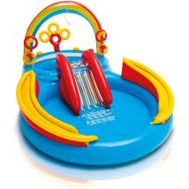 Play Center Rainbow Ring 297 x 193 x 135 cm mit Rutsche - Intex