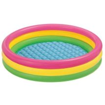 Piscina gonfiabile Arcobaleno 147x33h 3 anelli vinile 330 litri - Intex