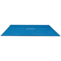 Intex Pool-Solarplane 716 x 346 cm Polyethylen Blau 150 g/m² Für Rahmenpools Effektive Abdeckung zur Temperaturerhaltung