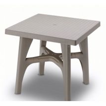 Intrecciato 80 x 80 cm zerlegbarer Gartentisch für den Außenbereich