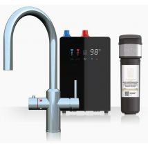 INTU Sovereign Chrome 4 In 1 Swan Pull Down Filtered Boiling Hot Water Tap Nexus & Pro Filter