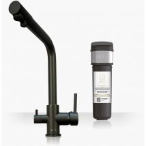 INTU Fusion Gunmetal 3-1 Cold Square Filtered Water Tap & Pro Filter