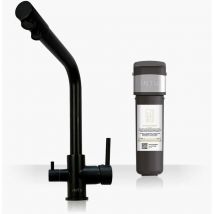 INTU Fusion Matt Black 3-1 Cold Square Filtered Water Tap & Pro Filter
