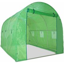 Boudech - Invernadero de cultivo 2x3 m con estructura de t nel de acero galvanizado y cubierta de red de pe. Invernadero 6m2 200x300x190cm