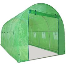 Boudech - Invernadero de cultivo de 2,5x4 m con estructura de t nel de acero galvanizado y cubierta de red de pe. Invernadero 10sqm 250x400x190cm