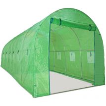 Invernadero de cultivo de 3x6 M con estructura de t nel de acero galvanizado y cubierta de red de PE. Invernadero 18m2 300x600x190cm