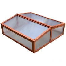 Gardiun - Invernadero Wooden ii 90x82x32 cm en Madera y Policarbonato
