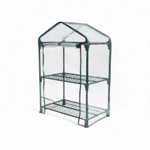 Biotop - Invernadero estructura acero y funda pvc 2 bandejas