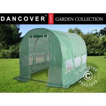 Dancover - Invernadero túnel 2x4,5x2m, 9m², Verde