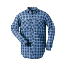 Inverno Dimensione Camicia Lavoro Xl, Blue-Plaid