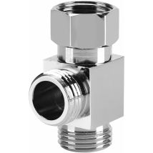 Inverseur 3 Voies g 1/2' Adaptateur de Toilette Forme de t en Laiton Pomme de Douche Système de Douche pour Pulvérisateur Combo de Douche à Tête Fixe