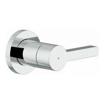 Nobili - Inverseur de douche encastré Lira série LR116160/T1CR Chromé - Laiton
