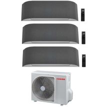 Toshiba - Inverter Klimagerät Trial Split Inverter haori Serie 10000+10000+16000 (9000+9000+15000) mit RAS3M26S3AV-E Wi-Fi Integriert