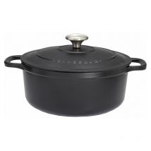 Invicta - Chasseur - Cocotte ronde 20 cm chasseur noir interieur noir