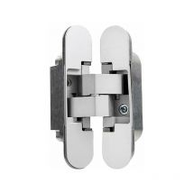 Fuhuida Trading - Invisible hinge for doors, Set of 2 invisible hinges for heavy doors, 40 kg load, 180o opening, zamak