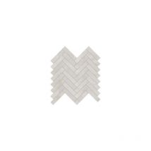 Eiffel Art Construction - Mosaique sol / mur effet métal chevron blanc 28,1x28,1 cm ionic magnetic white