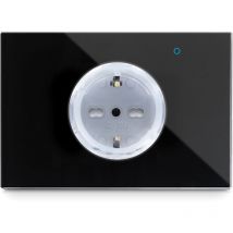 Iotty Steckdose Typ F Schwarz – WLAN – 230 V – Polycarbonat – 3500 W – 125 mm