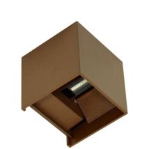 IP54 6,8 w Corten-LED-Wandleuchte mit verstellbaren Lamellen 4000 k