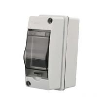 IP65 Wasserdichter Schaltkasten für den Außenbereich, 2 Module, ABS-Kunststoffoberfläche, elektrischer wasserdichter Schaltkasten für den