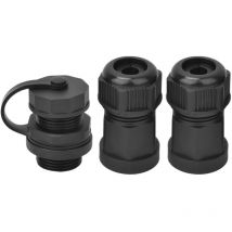 Ineasicer - Ip67 Imperméabilisent Le Connecteur Femelle Rj45 Connecteur De Prise De Câble Réseau Cat5/6(Core) Convient Pour l'Électronique Numérique