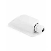 KZQ - IP68 Dachverschraubung Solar Wasserdicht Kabeleinführungskasten 1-Weg Wetterfest Caravan Boot abs Kabelverschraubung Weiß 1 Stück