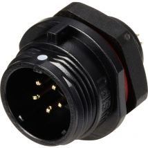SP1312 / p 5 Rundstecker Stecker, Einbau Gesamtpolzahl: 5 Serie (Rundsteckverbinder): SP13 1 - Weipu