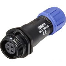 SP1311 / s 4 i Rundstecker Buchse, gerade Gesamtpolzahl: 4 Serie (Rundsteckverbinder): SP13 1 - Weipu